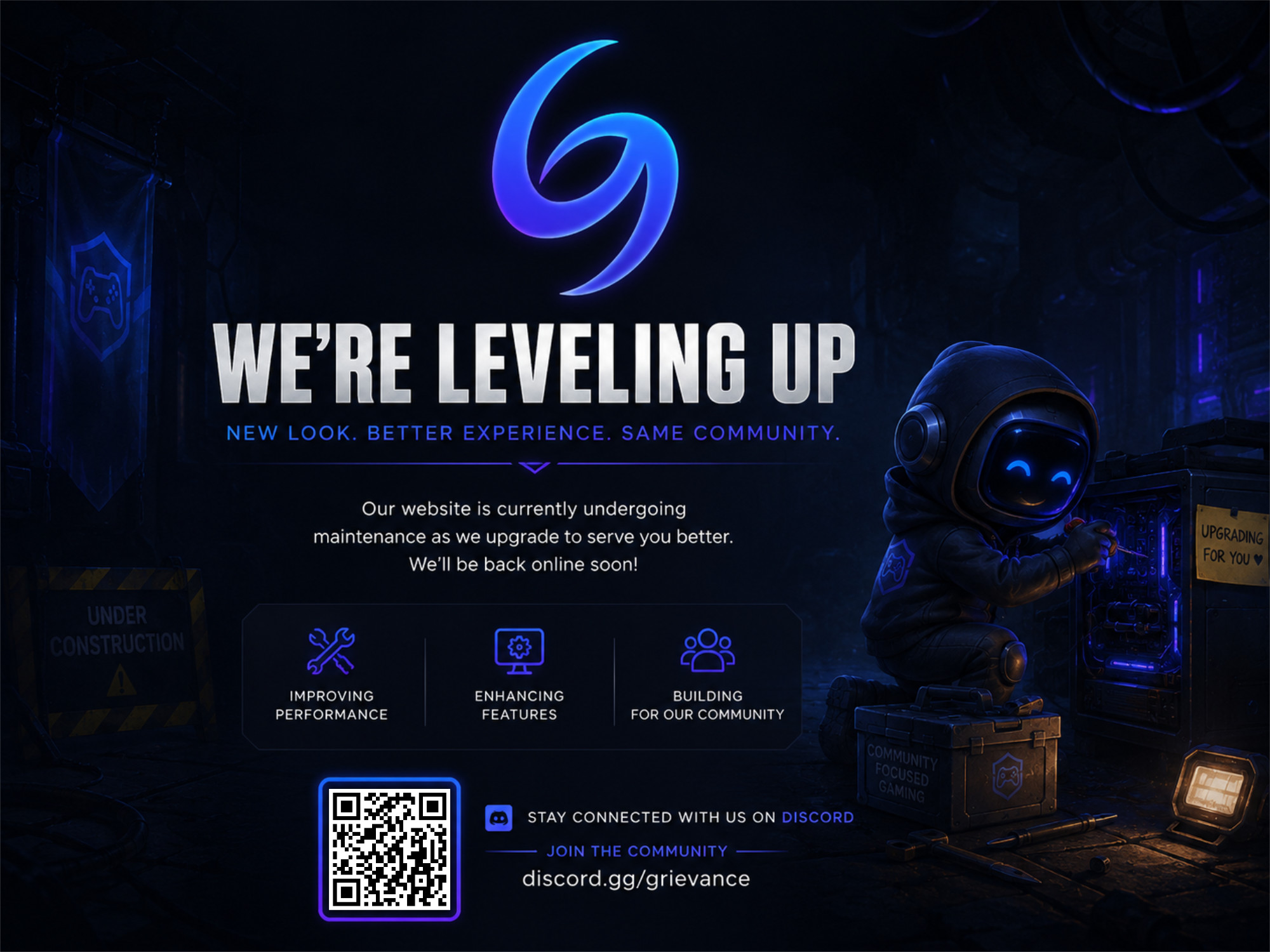 Grievance Gaming - maintenace mode